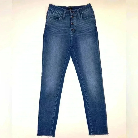 J Crew Womens High Rise Skinny Jeans Size 27 - Picture 1 of 8